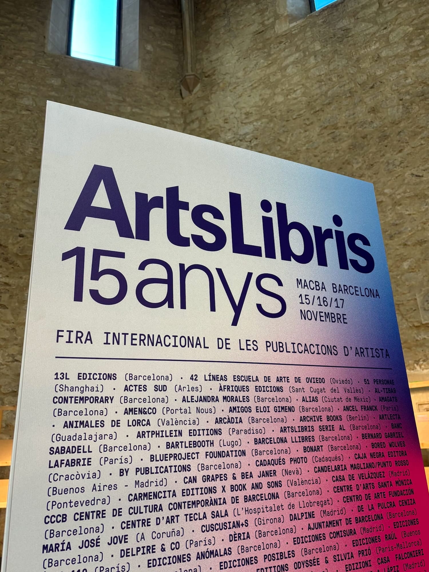 ArtsLibris – MACBA Barcelona 2024 – 12/13