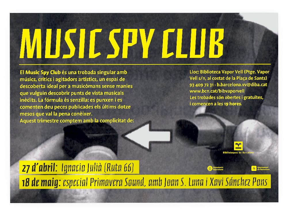 MUSIC SPY CLUB – 10/19