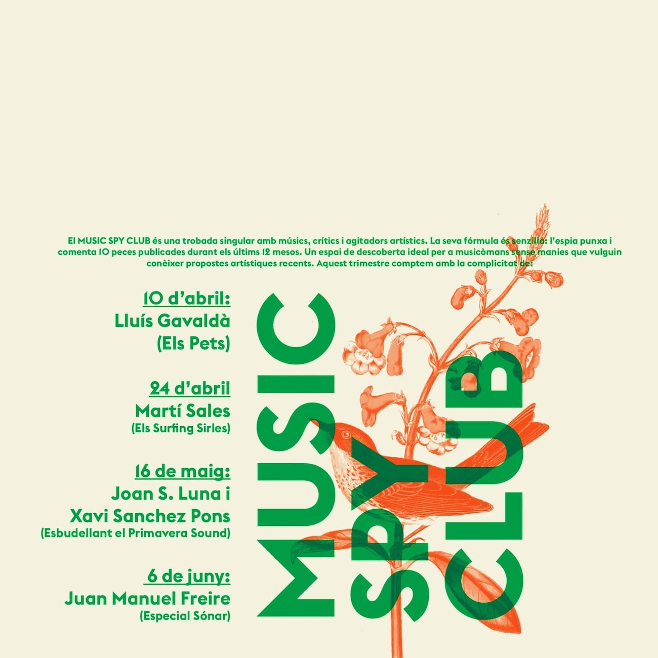 MUSIC SPY CLUB – 14/19